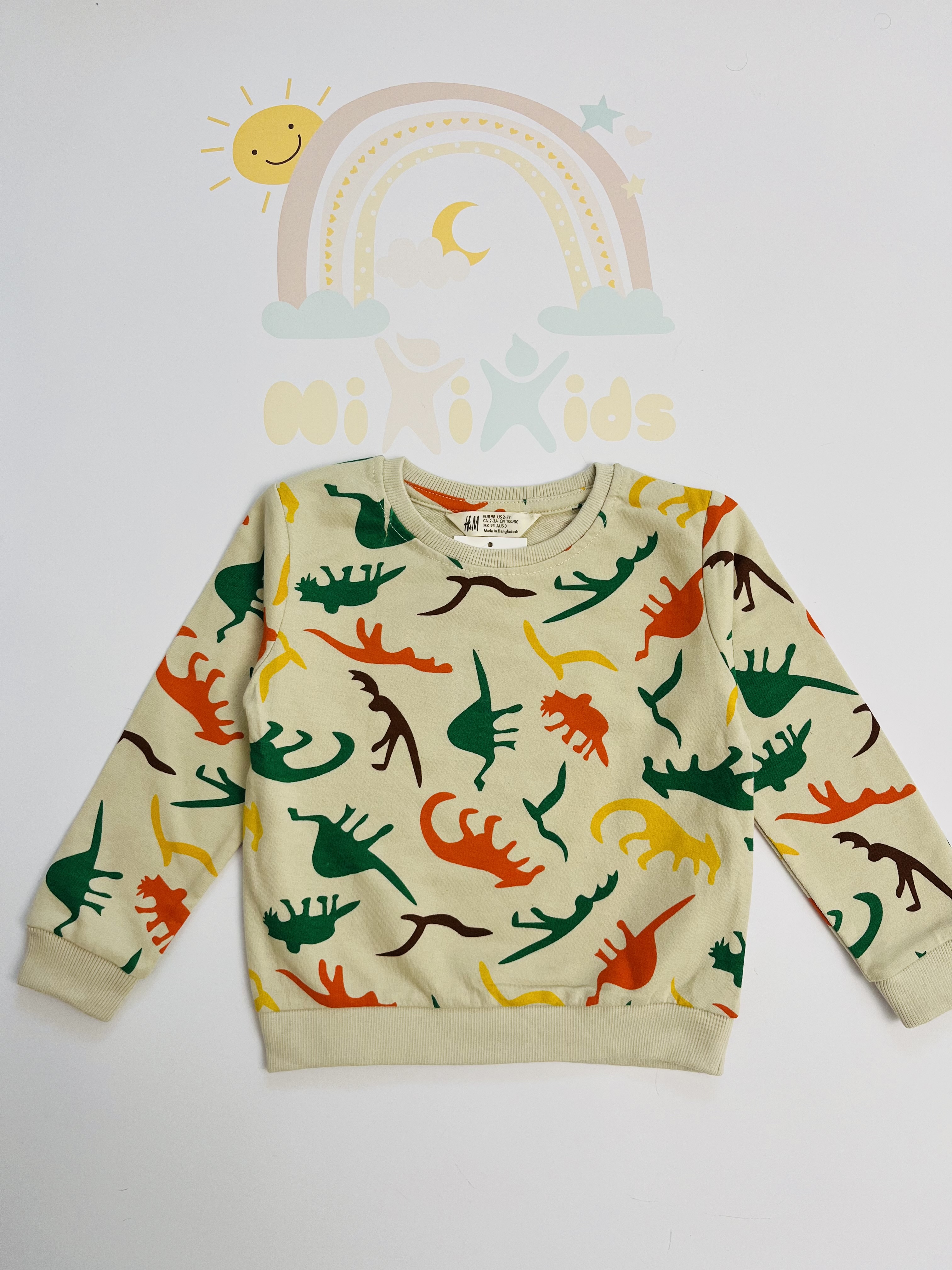 بلوز دورس بچگانه پسرانه H&M طرح دایناسور